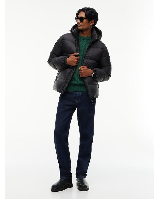 Tommy Hilfiger Blue Relaxed Down Hooded Puffer Jacket for men