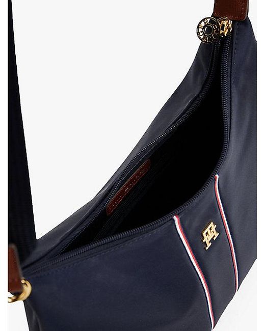Tommy Hilfiger Blue Schultertasche Mit Tommy-Tape