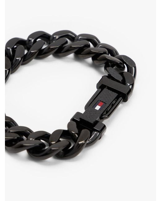 Bracciale A Maglie di Tommy Hilfiger in Black da Uomo