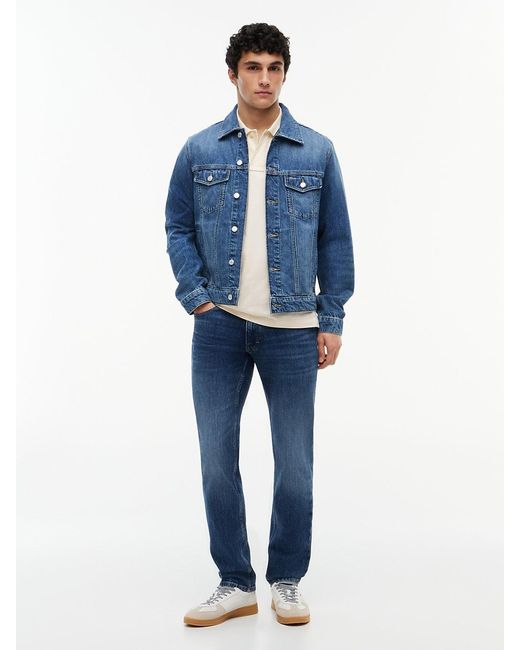 Tommy Hilfiger Blue Ryan Faded Denim Trucker Jacket for men
