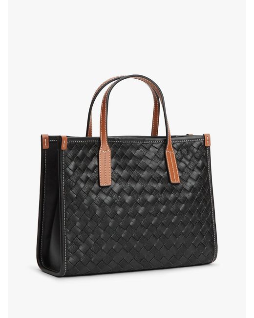 Tommy Hilfiger Black City Woven Crossbody Tote Bag