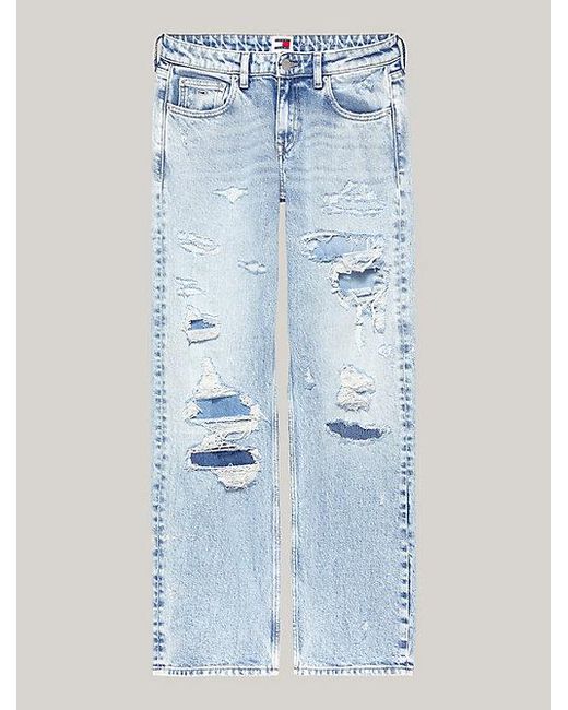 Tommy Hilfiger Blue Sophie Straight Jeans mit niedrigem Bund