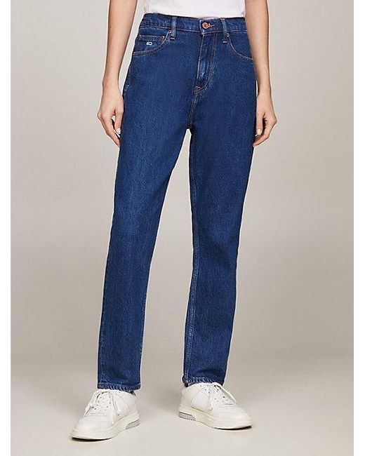 Tommy Hilfiger Blue Izzie knöchellange Slim Jeans mit hohem Bund