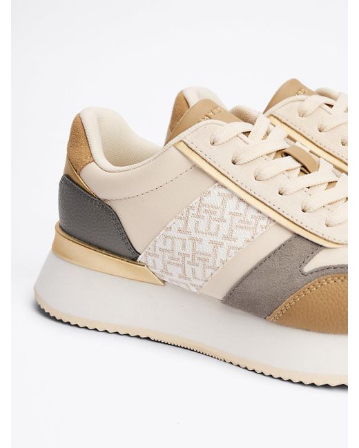 Baskets Métallisées Th Monogram Tommy Hilfiger en coloris Natural