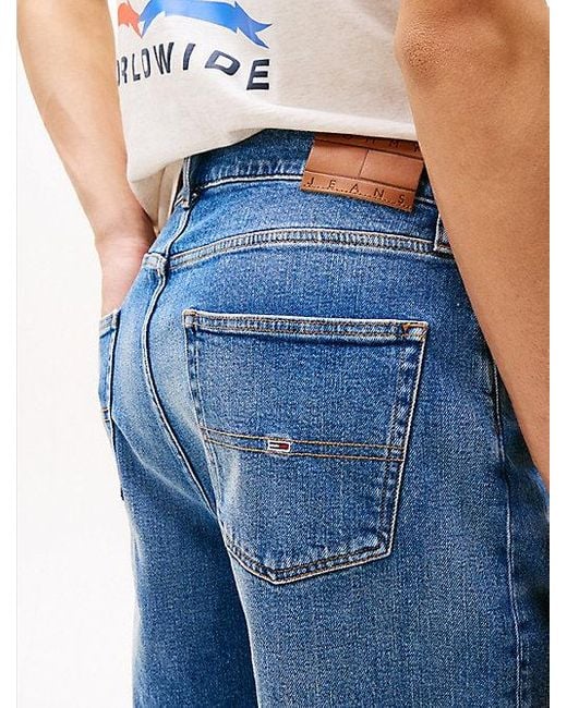 Tommy Hilfiger Isaac Relaxed Denim Short in het Blue voor heren
