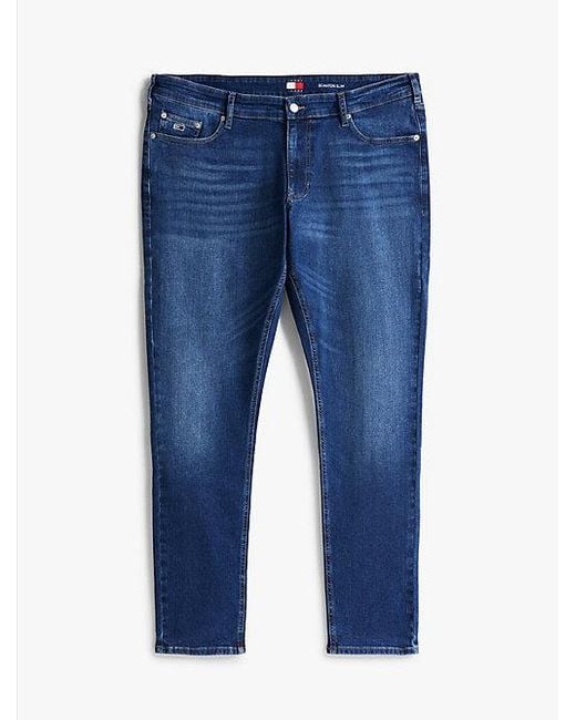 Tommy Hilfiger Plus Scanton Slim Jeans Mit Fade-Effekt in Blue für Herren