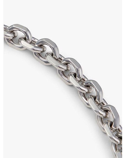 Collar De Eslabones En Acero Inoxidable Tommy Hilfiger de hombre de color White