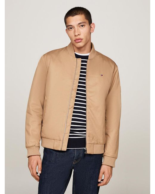 Tommy Hilfiger Natural Padded Bomber Jacket for men