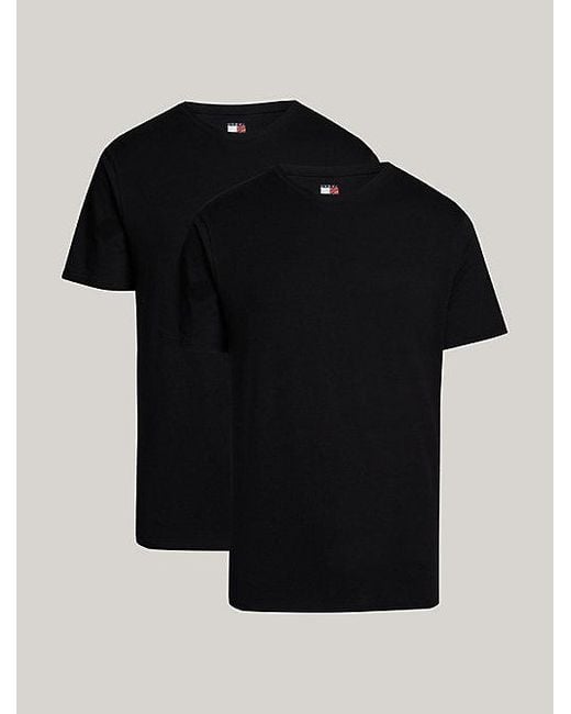Tommy Hilfiger 2er-Pack Heritage Essential Badge-T-Shirts in Black für Herren