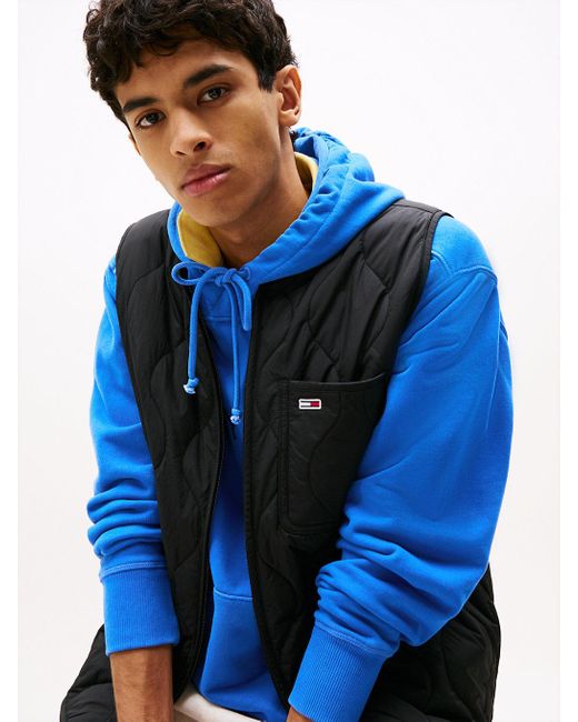 Tommy Hilfiger Blue Onion Quilted Lightweight Padded Gilet for men