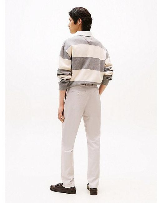 Tommy Hilfiger Denton Straight Chino Van Twill in het White voor heren