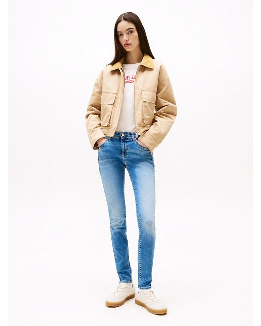 Tommy Hilfiger Blue Low Rise Skinny Jeans