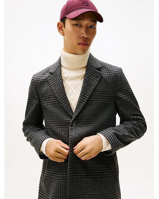 Tommy Hilfiger Smart Casual Mantel Mit Prince Of Wales-Karo in Gray für Herren