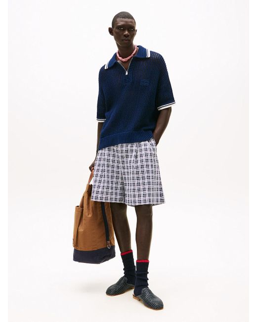 Polo The Runway Collection Regular Fit di Tommy Hilfiger in Blue da Uomo
