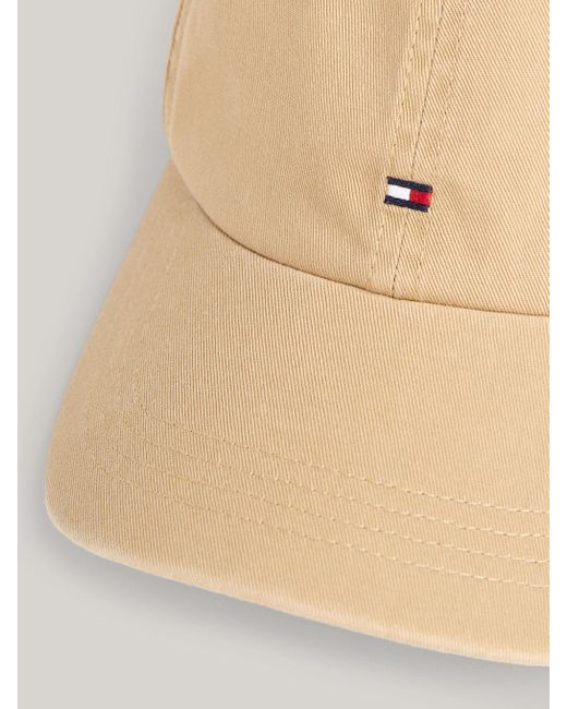 Tommy Hilfiger Natural Flag Embroidery Six-panel Baseball Cap for men