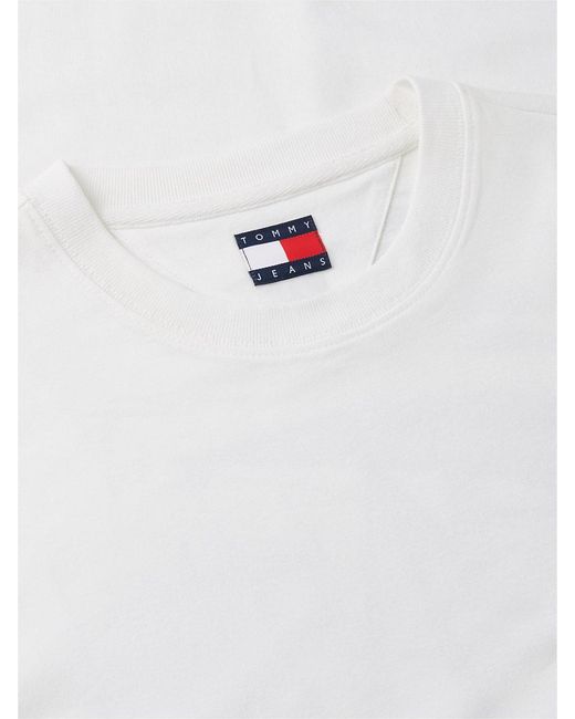 Tommy Hilfiger White Back Graphic Relaxed Jersey T-Shirt for men
