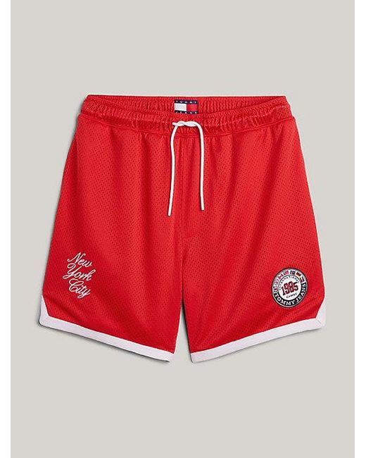 Tommy Hilfiger Tommy Jeans International Games Shorts mit Logo in Red für Herren