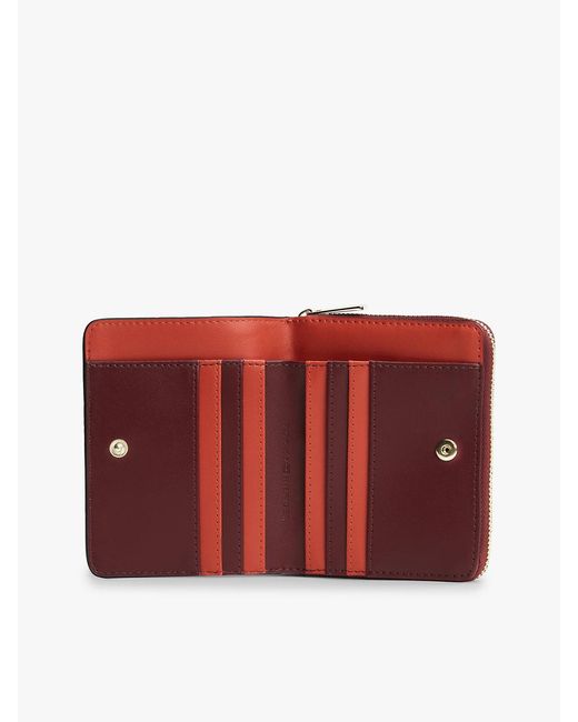 Tommy Hilfiger Purple Hilfiger Icon Zip-Around Flap Wallet