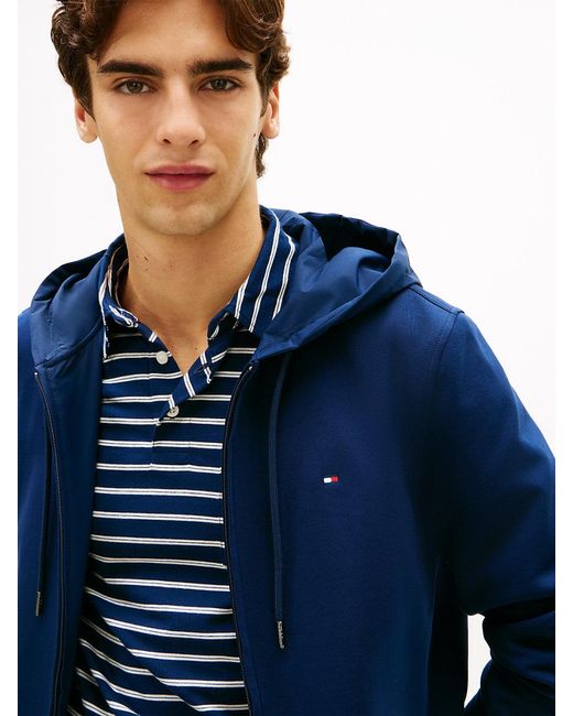 Tommy Hilfiger Blue Reversible Zip-Thru Hoody for men