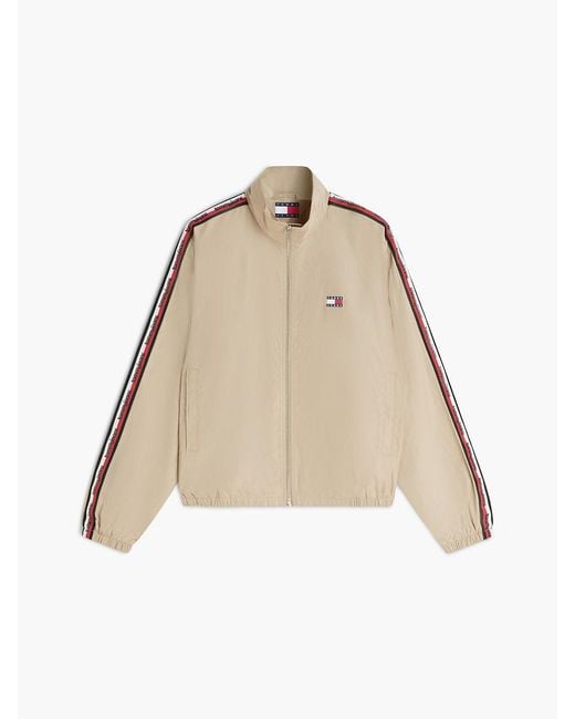 Tommy Hilfiger Natural Global Stripe Tape Zip-Thru Jacket for men