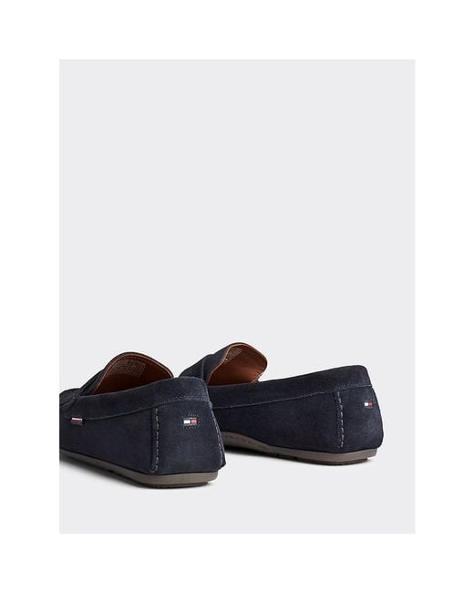 classic suede penny loafers tommy hilfiger