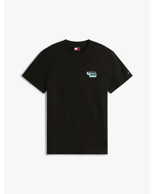Camiseta Slim Con Logo 3D Tommy Hilfiger de hombre de color Black