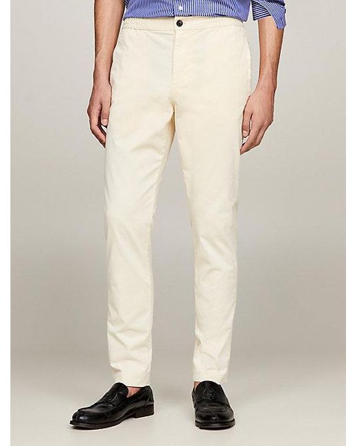 Pantalón chino Harlem de alta gama Tommy Hilfiger de hombre de color Natural