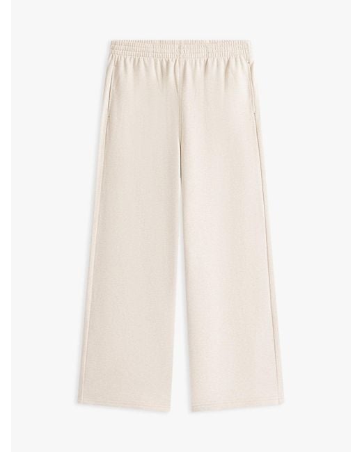 Tommy Hilfiger White Essential Logo Wide Leg Lounge Trousers