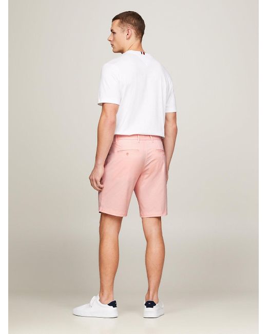 Tommy Hilfiger Pink Brooklyn 1985 Collection Chino Shorts for men