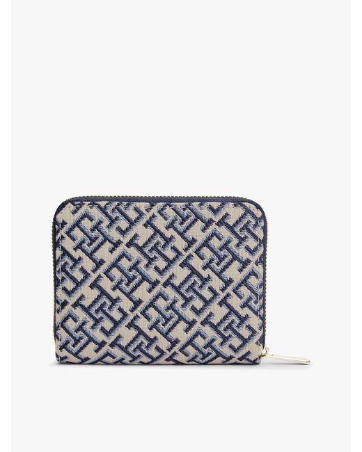 Tommy Hilfiger White Hilfiger Icon Th Monogram Jacquard Wallet