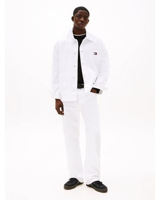 Giacca Relaxed Fit di Tommy Hilfiger in White da Uomo