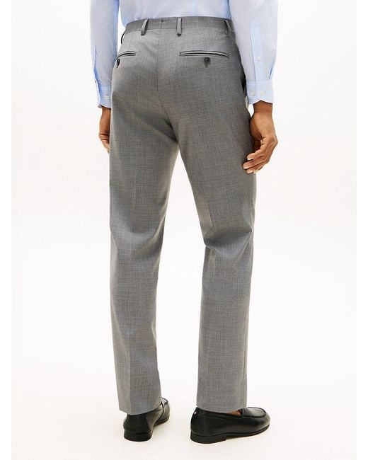 Tommy Hilfiger Gray Regular Fit Wool Blend Suit for men