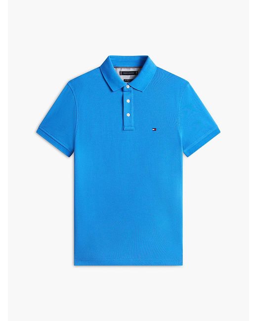 Tommy Hilfiger Blue 1985 Slim Fit Pique Polo Shirt for men