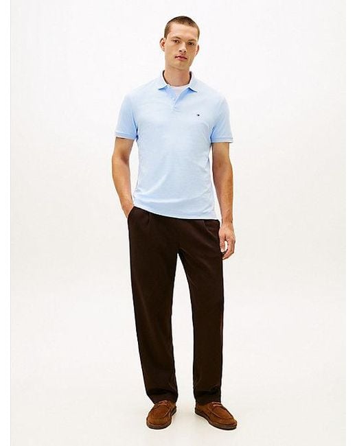 Tommy Hilfiger Regular Fit Polo Met Geborduurde Vlag in het White voor heren
