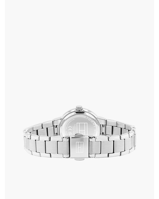 Tommy Hilfiger Blue Dial Stainless Steel Chain-Link Watch