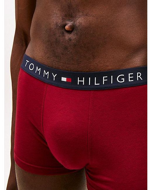Tommy Hilfiger 3er Pack Boxershorts Trunks Unterwäsche in Blue für Herren