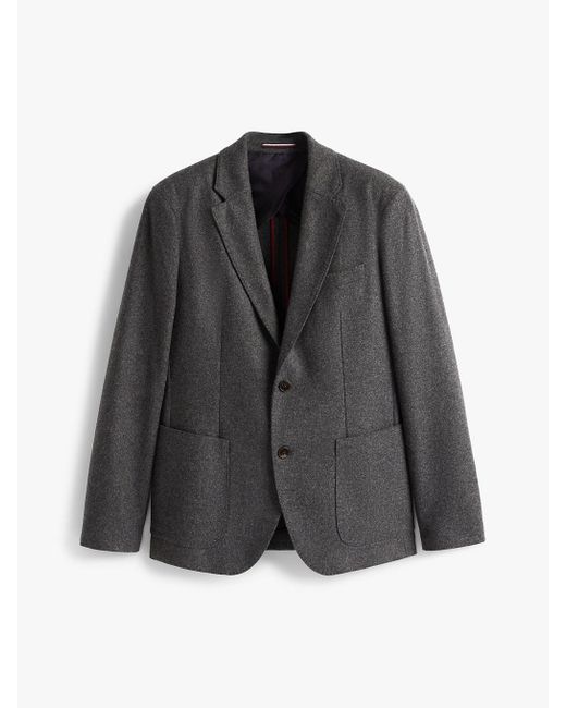 Blazer Smart Casual En Flanelle De Laine Tommy Hilfiger pour homme en coloris Gray