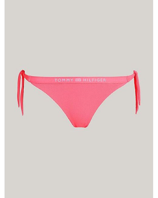 Parte inferior de bikini con logo tonal Tommy Hilfiger de color Pink