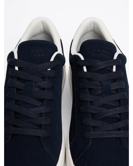Baskets En Daim À Semelle Compensée Tommy Hilfiger pour homme en coloris Blue