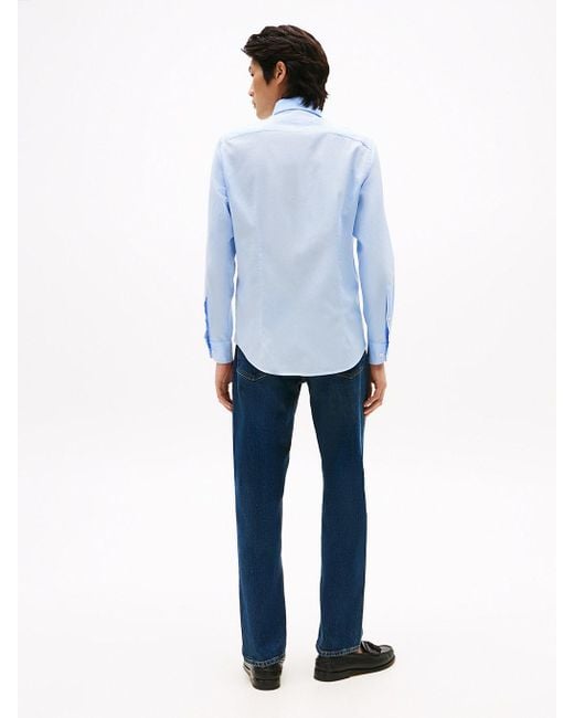 Camicia Oxford Smart Casual Slim Fit di Tommy Hilfiger in Blue da Uomo