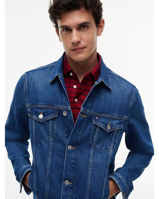 Tommy Hilfiger Blue Denim Trucker Jacket for men