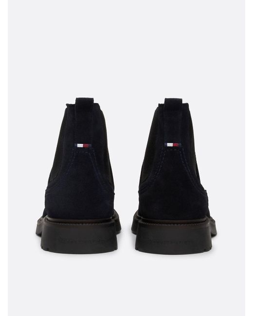 Tommy Hilfiger Black 's Comfort Elegant Chelsea Boots for men
