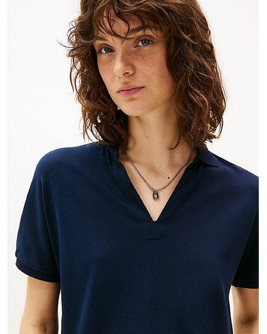 Tommy Hilfiger Ketting Met Hangslotje En Th-Monogram in het White