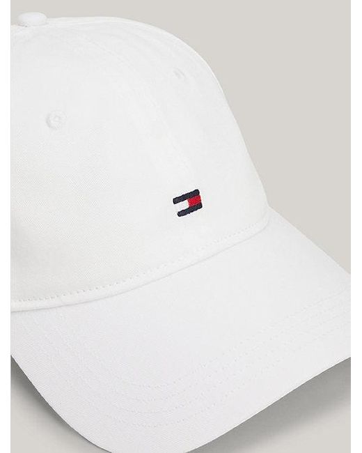 Gorra de béisbol Essential con logo bordado Tommy Hilfiger de color White