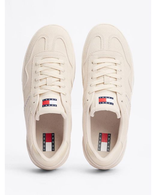 Baskets Compensées The Greenwich En Daim Tommy Hilfiger en coloris White