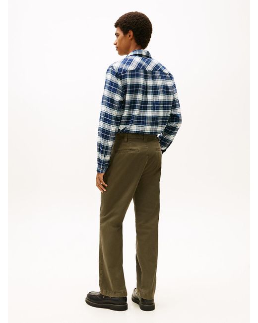 Tommy Hilfiger Green Otis Regular Twill Chinos for men