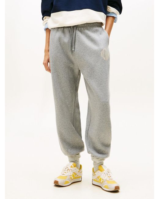 Tommy Hilfiger Blue Flex Fleece Relaxed Cuffed Leg Joggers