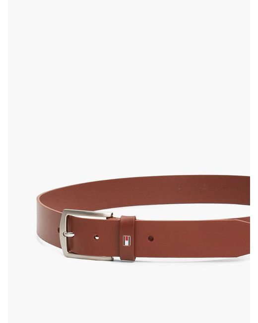 Cintura Denton Con Bandierina Sul Passante di Tommy Hilfiger in Brown da Uomo