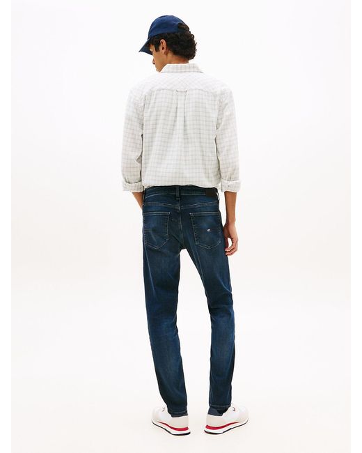 Tommy Hilfiger Blue Austin Faded Slim Tapered Leg Jeans for men