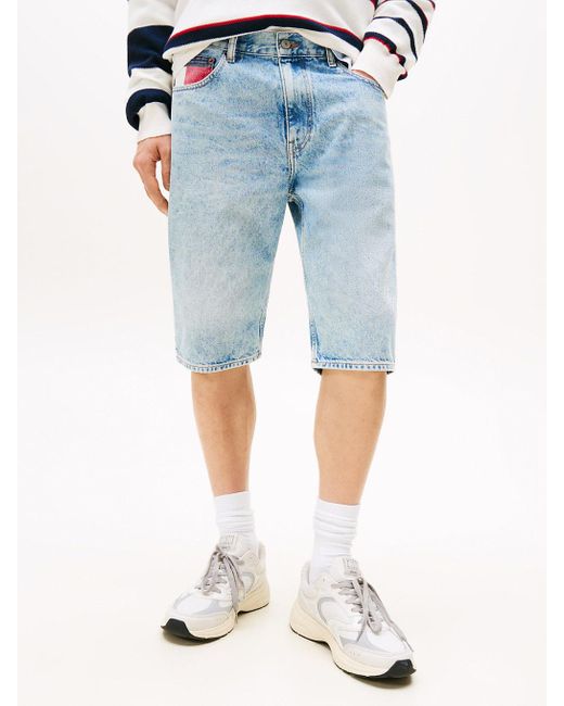 Tommy Hilfiger Blue Ryan Slim Denim Shorts for men